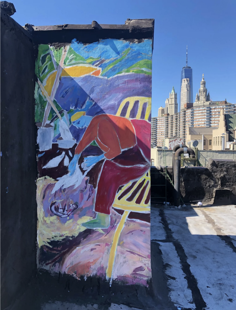 NYC Rooftop mural